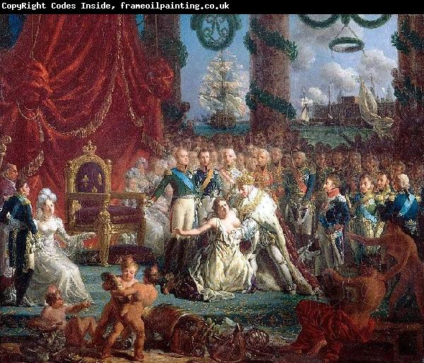 Louis-Philippe Crepin Louis XVIII relevant la France de ses ruines