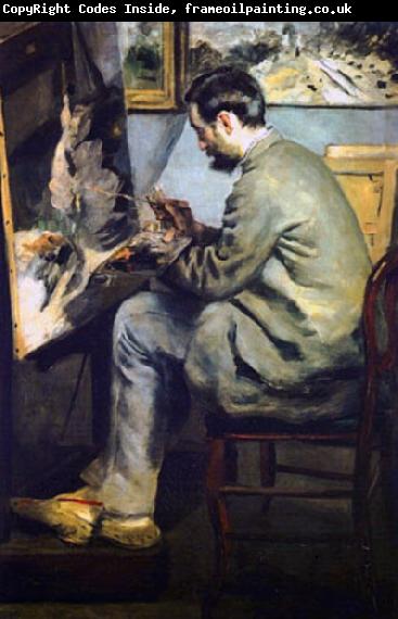 Pierre Auguste Renoir Portrait of Jean Frederic Bazille