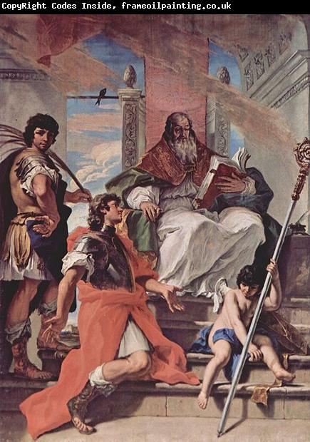 RICCI, Sebastiano Rusticus von Verona sowie ein Engel