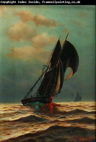 Richard Dey De Ribcowsky Twilight Seascape