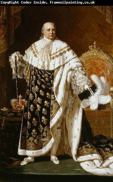 Robert Lefevre Portrait of Louis XVIII in coronation robes