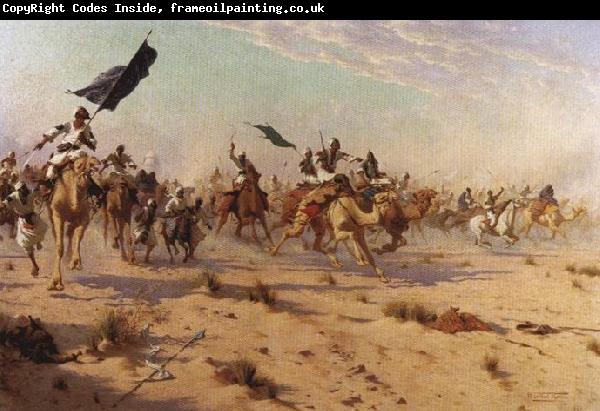 Robert Talbot Kelly The Flight of the Khalifa after his defeat at the battle of Omdurman