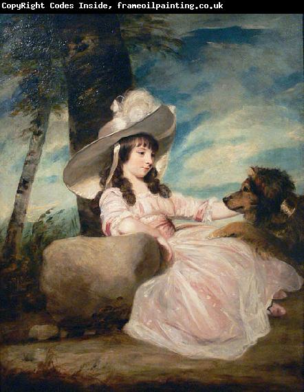 Sir Joshua Reynolds Portrait of Miss Anna Ward with Her Dog