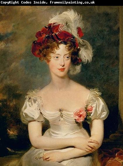 Sir Thomas Lawrence Portrait of Princess Caroline Ferdinande of Bourbon