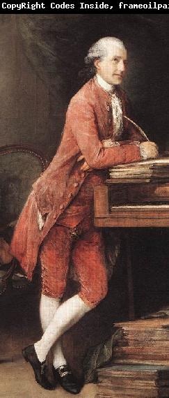 Thomas Gainsborough Portrait of Johann Christian Fischer