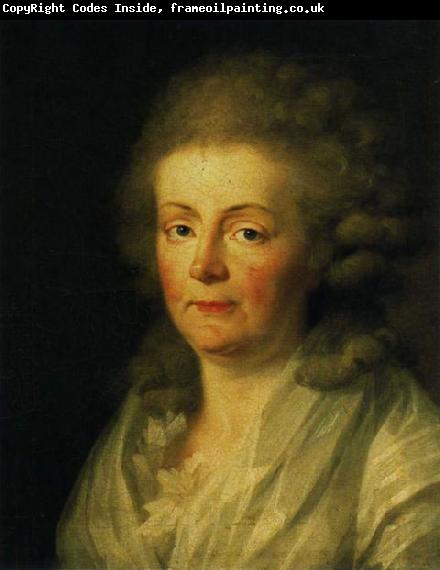 johann friedrich august tischbein Portrait of Anna Amalia of Brunswick-Wolfenbuttel Duchess of Saxe-Weimar and Eisenach