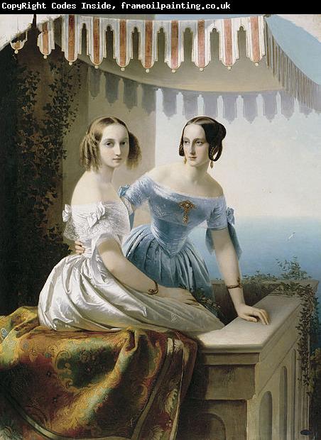 unknow artist Grand princesses Mariya Nikolayevna and Olga Nikolayevna