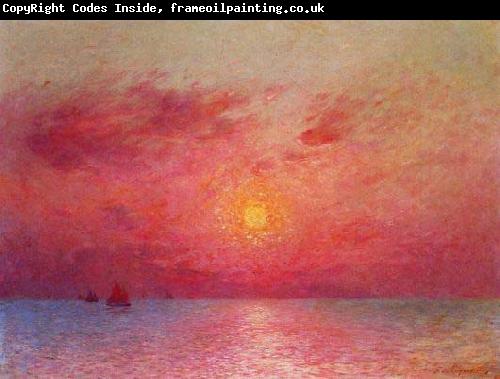 unknow artist Sailboats at Sea, Evening