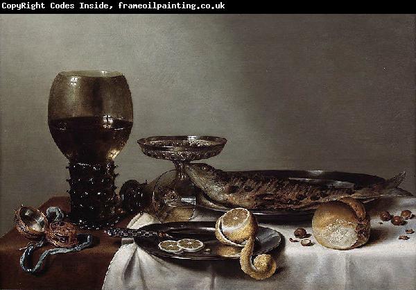 unknow artist Still life with a roemer and watch.
