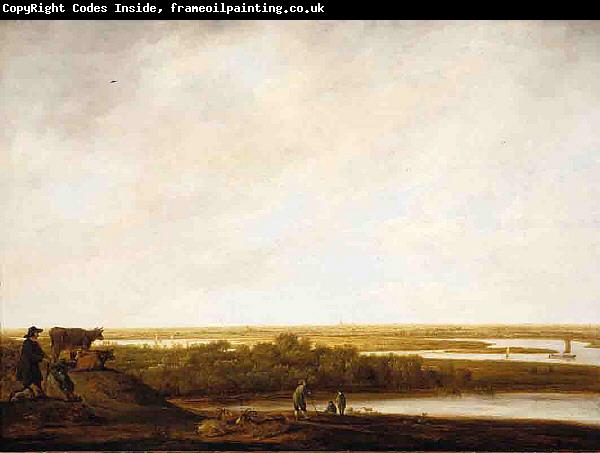 Aelbert Cuyp Panoramic Landscape with Shepherds