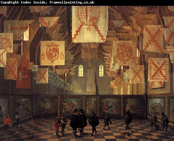 Bartholomeus van Bassen Interior of the Great Hall on the Binnenhof in The Hague.