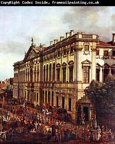 Bernardo Bellotto Krasinski Square. Detail with Krasinski Palace.