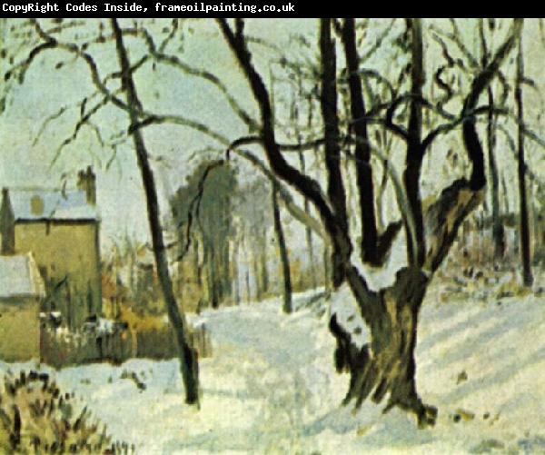 Camille Pissarro Schnee in Louveciennes