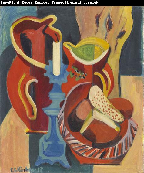 Ernst Ludwig Kirchner Stilleben mit Krugen und Kerzen