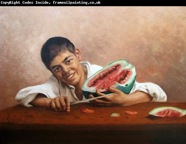 Estevao Silva Boy with a watermelon
