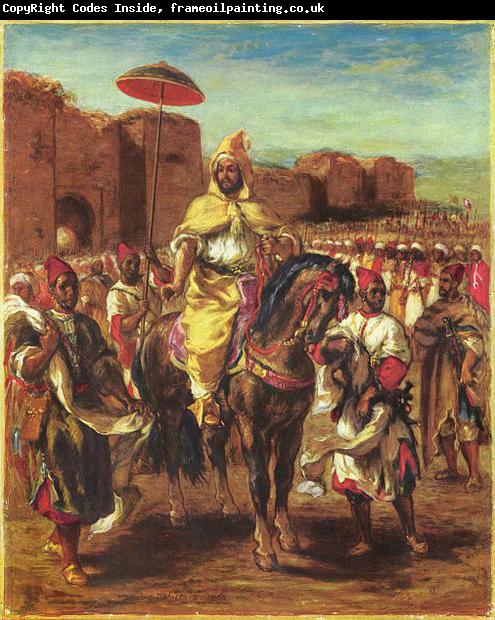 Eugene Delacroix Portrat des Sultans von Marokko