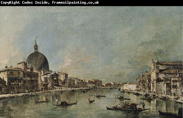 Francesco Guardi El Gran Canal con San Simeone Piccolo y Santa Luca