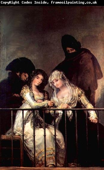 Francisco de Goya Majas on a Balcony