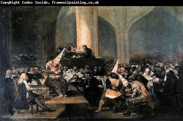 Francisco de Goya Tribunal de la Inquisicion o Auto de fe de la Inquisicion
