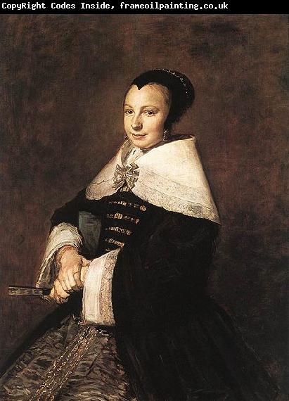 Frans Hals Portrait of a Seated Woman Holding a Fan