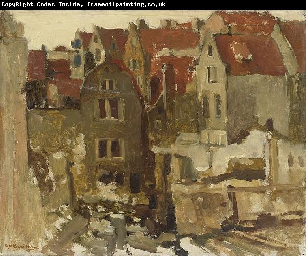 George Hendrik Breitner Demolition of the Grand Bazar de la Bourse in Amsterdam at the Nieuwendijk