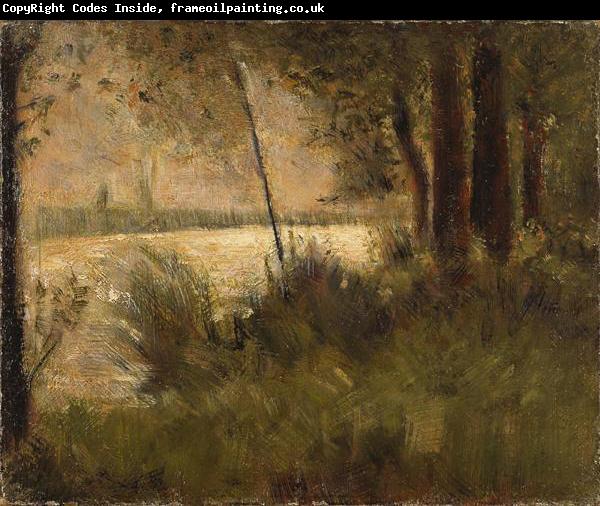 Georges Seurat Grassy Riverbank