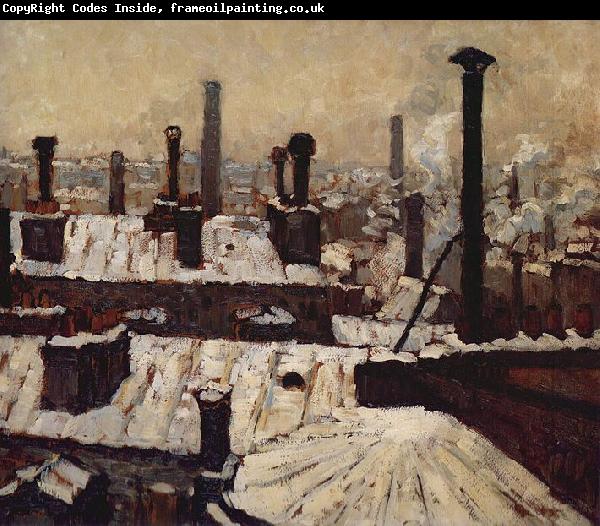 Gustave Caillebotte Toits sous la neige