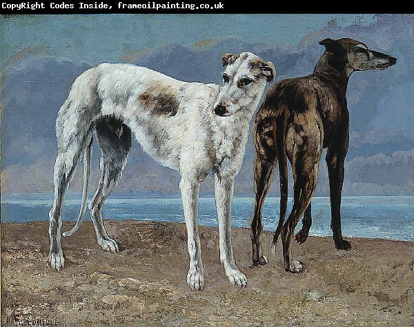 Gustave Courbet The Greyhounds of the Comte de Choiseul