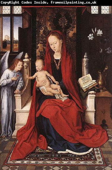 Hans Memling Virgin Enthroned with Child and Angel