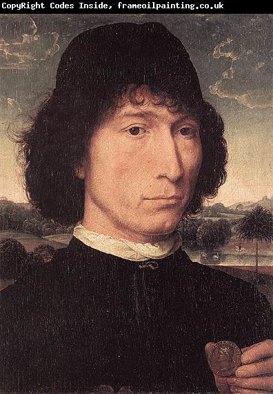 Hans Memling Portrait of a Man with a Roman Coin