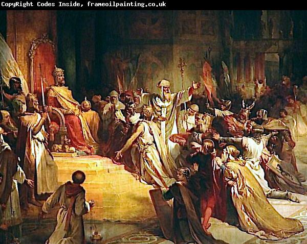Henri Decaisne Baldwin of Flanders is crowned Latin Emperor of Constantinople
