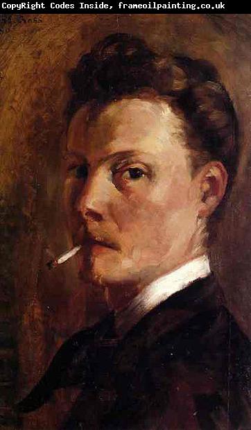 Henri-Edmond Cross Self-Portrait with Cigarette.