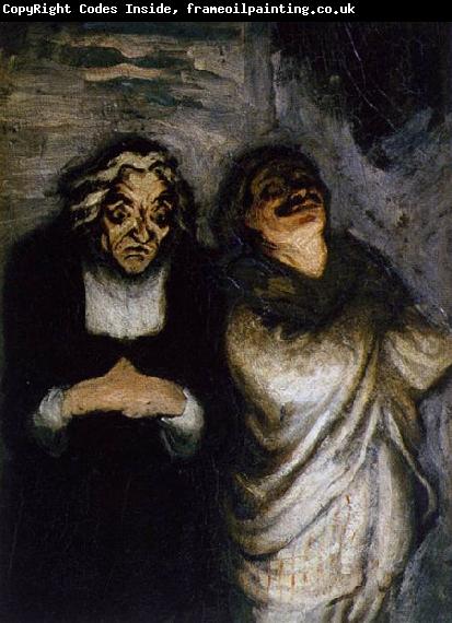 Honore  Daumier Scene from a Comedy