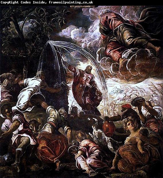 Jacopo Tintoretto Moses schlagt Wasser aus dem Felsen