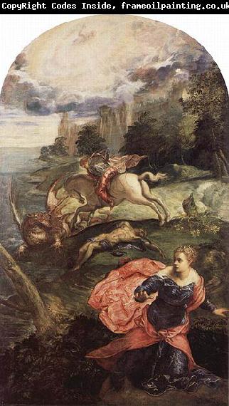 Jacopo Tintoretto Der Hl. Georg und der Drachen