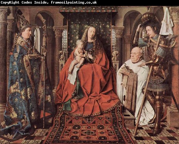 Jan Van Eyck Madonna des Kanonikus Georg van der Paele, mit Hl. Domizian, dem Hl. Georg und dem Stifter Paele