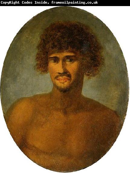 John Webber Head and shoulders portrait of a young Tahitian male