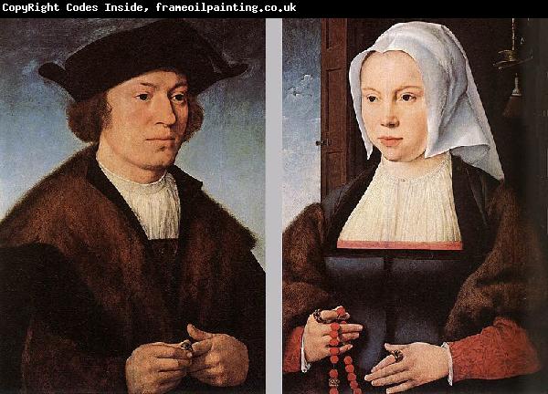 Joos van cleve Portrait of a Man and Woman