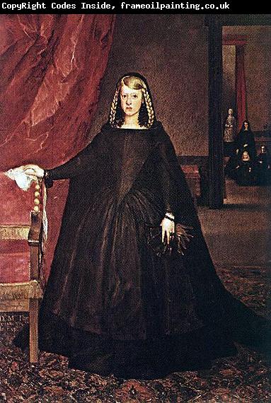 Juan Bautista del Mazo The sitter is Margaret of Spain, first wife of Leopold I, Holy Roman Emperor, wearing mourning dress for her father, Philip IV of Spain, with children