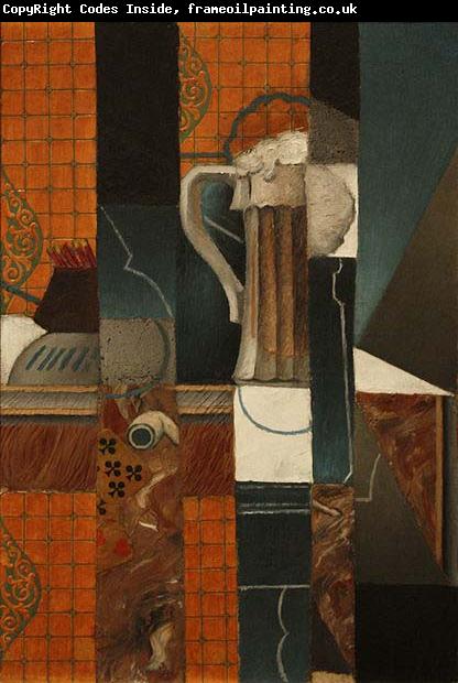 Juan Gris Playing Cards and Glass of Beer