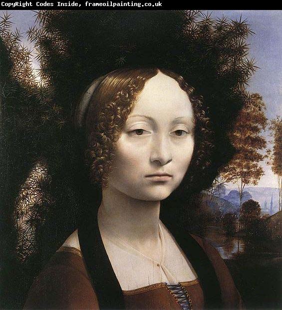 LEONARDO da Vinci Portrait of Ginevra de Benci