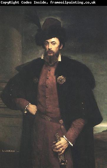 Leon Kaplinski Portrait of Jan Dzialynski.