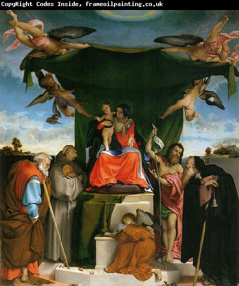 Lorenzo Lotto Thronende Madonna