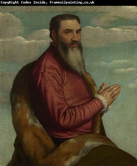 MORETTO da Brescia Praying Man with a Long Beard