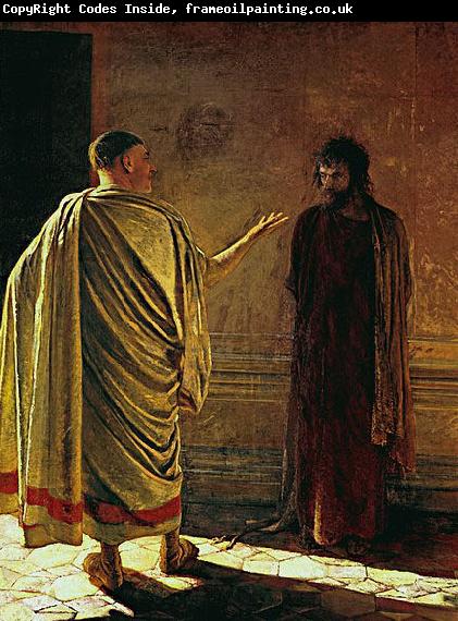 Nikolaj Nikolajewitsch Ge What is truth, Christ and Pilate