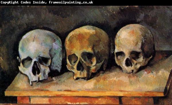 Paul Cezanne Stilleben, Drei Totenschadel