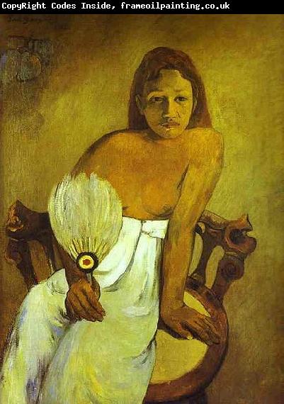 Paul Gauguin Donna col ventaglio