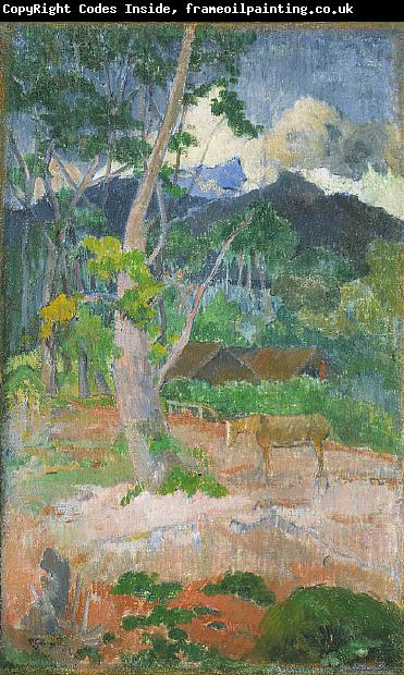 Paul Gauguin Landscape with a Horse