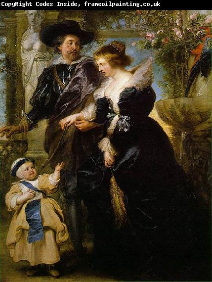 Peter Paul Rubens Rubens his wife Helena Fourment  and their son Peter Paul