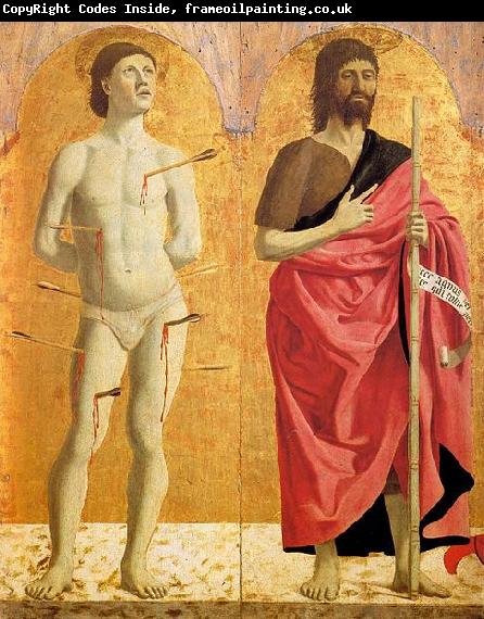 Piero della Francesca Sts Sebastian and John the Baptist